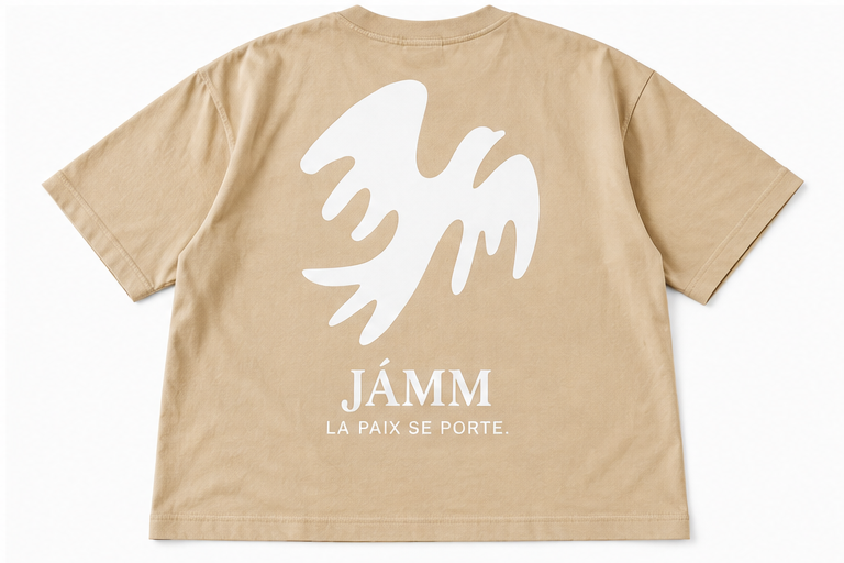 T-shirt JÁMM beige sable de dos