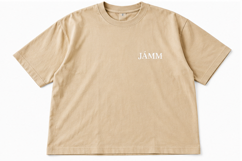 T-shirt JÁMM beige sable de face